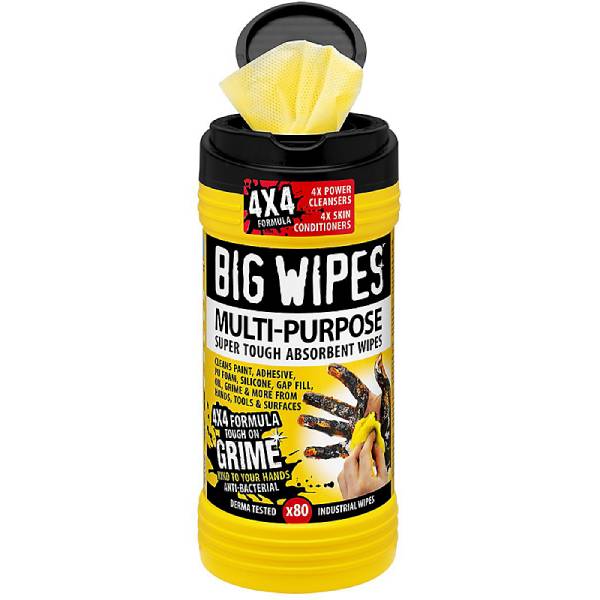 Big wipes multi-purpose ekstra stærke anti-bakterielle renseservietter 80 stk